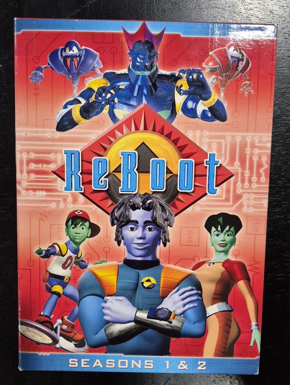 ReBoot Seasons 1 & 2 DVD Box Set 4-Disc Shout Factory 90s CGI Animated TV Series
